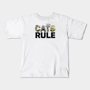 Kittens oil painting word art Kids T-Shirt